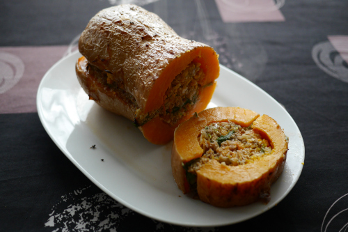 roti de butternut farci - votre dieteticienne - valerie coureau